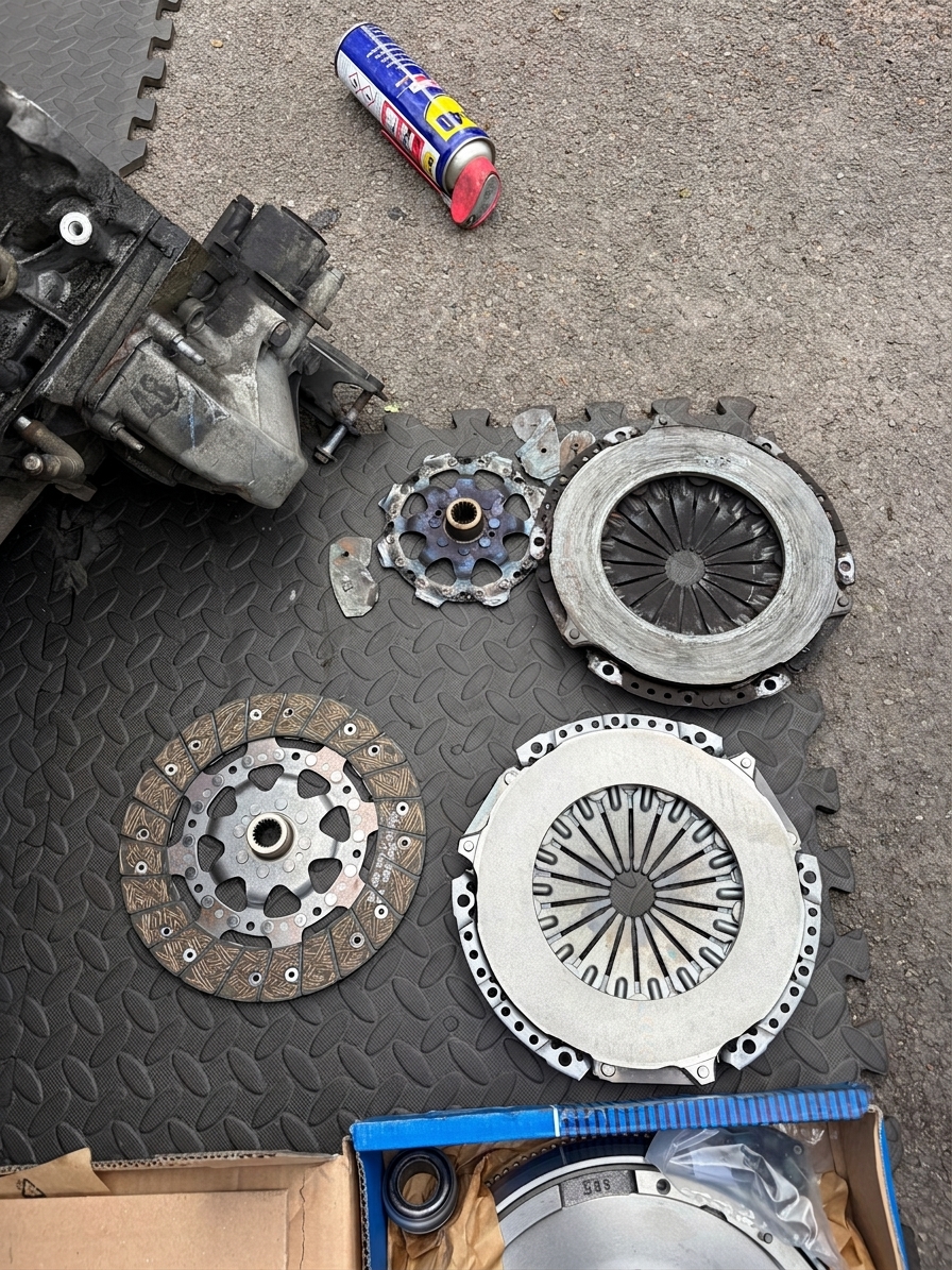 New OE-quality clutch kit ready for a mobile clutch replacement in Essex